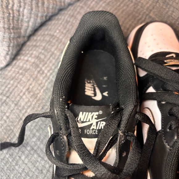 Nike Air Force 1 Low White Swoosh Panda. Youth 5.5. 🐼 - Picture 5 of 6